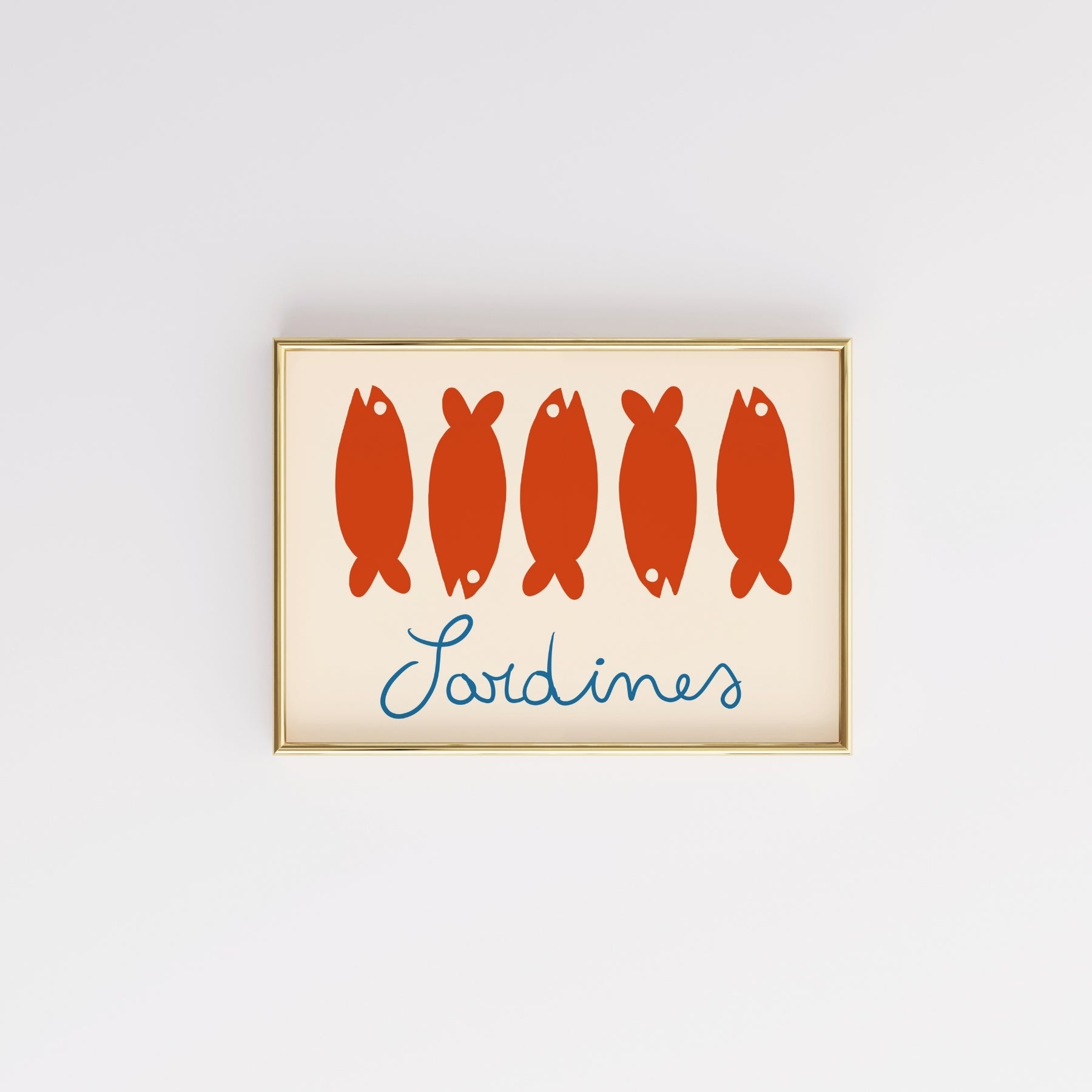 Sardine Wall Art – Coastal Kitchen Print