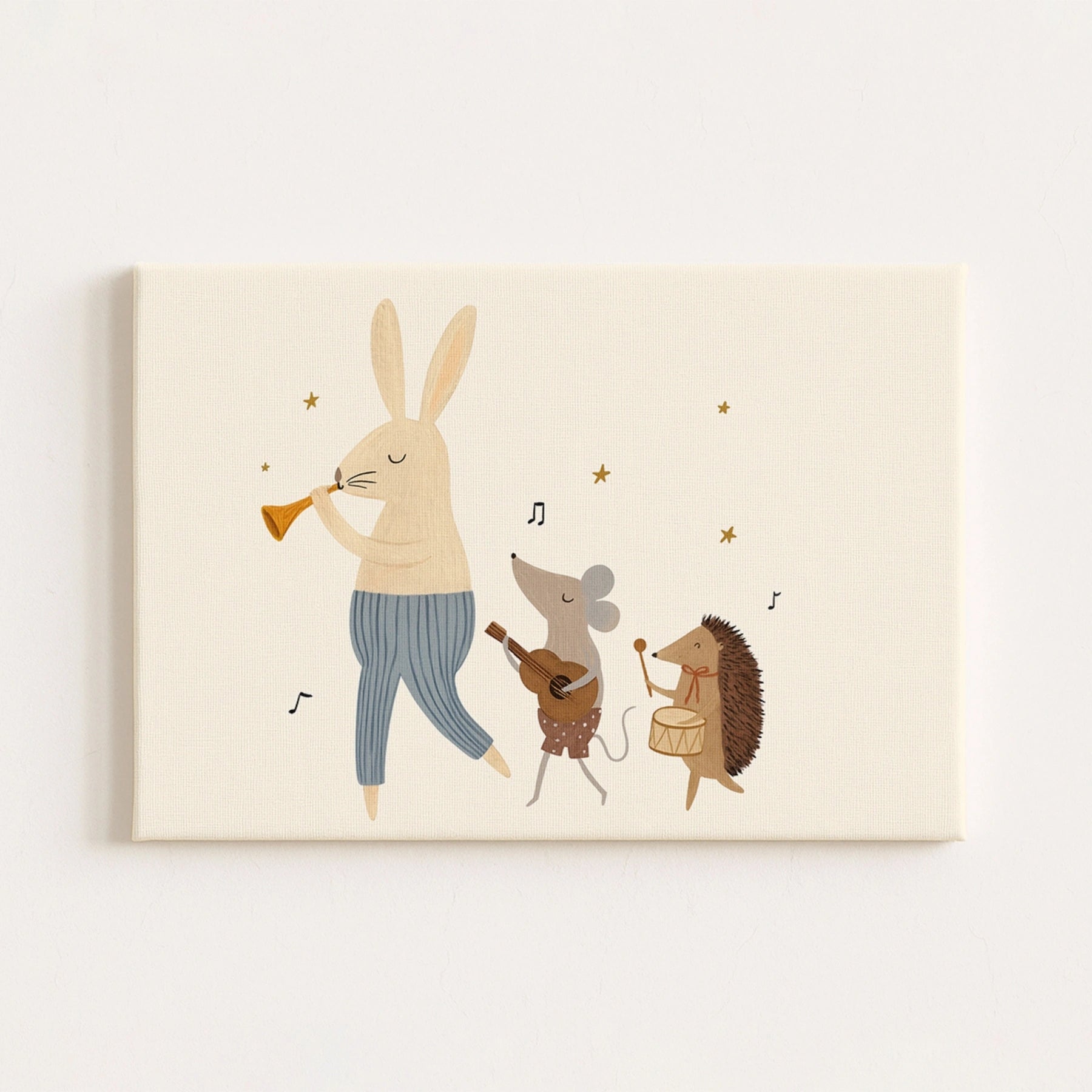 Retro Musical Nursery Canvas Decor