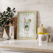 Mojito Green Stripes – Kitchen Wall Art