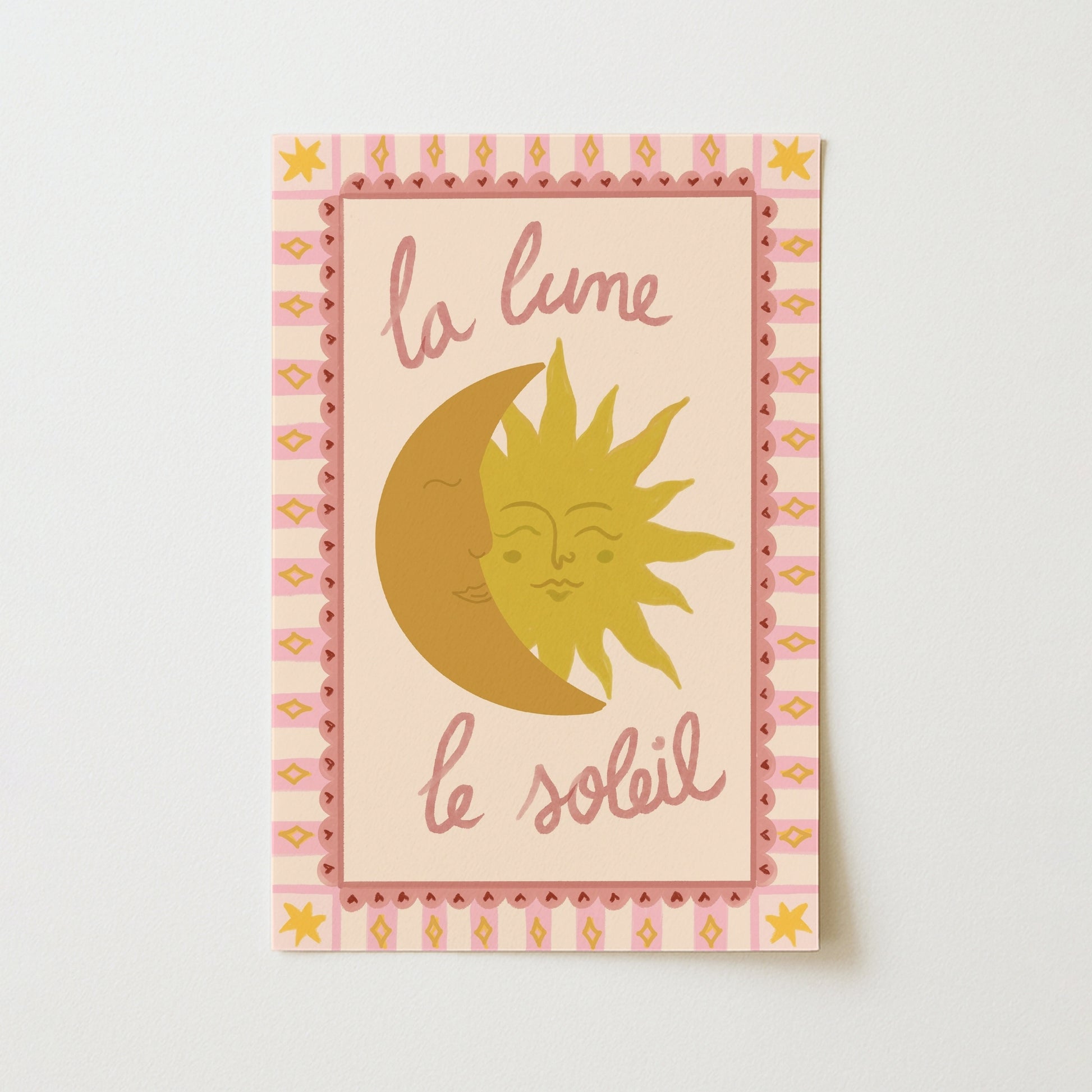 Decorazione da parete per cameretta dei bambini La Lune Le Soleil