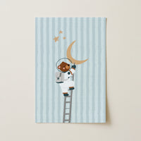 Bear Astronaut Moon Print