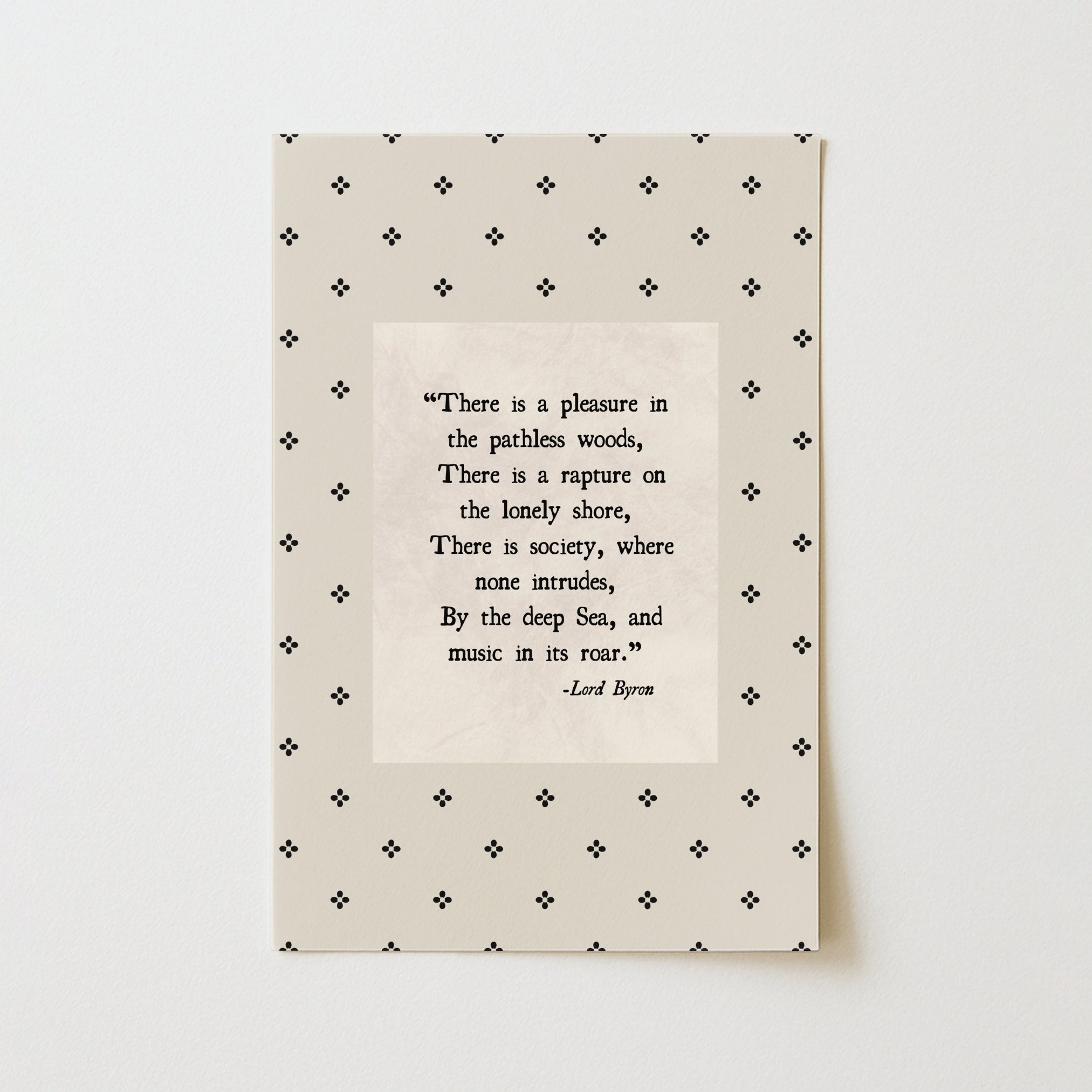 Lord Byron Quote Print – Literary Wall Art