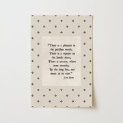 Lord Byron Quote – Bookish wall art