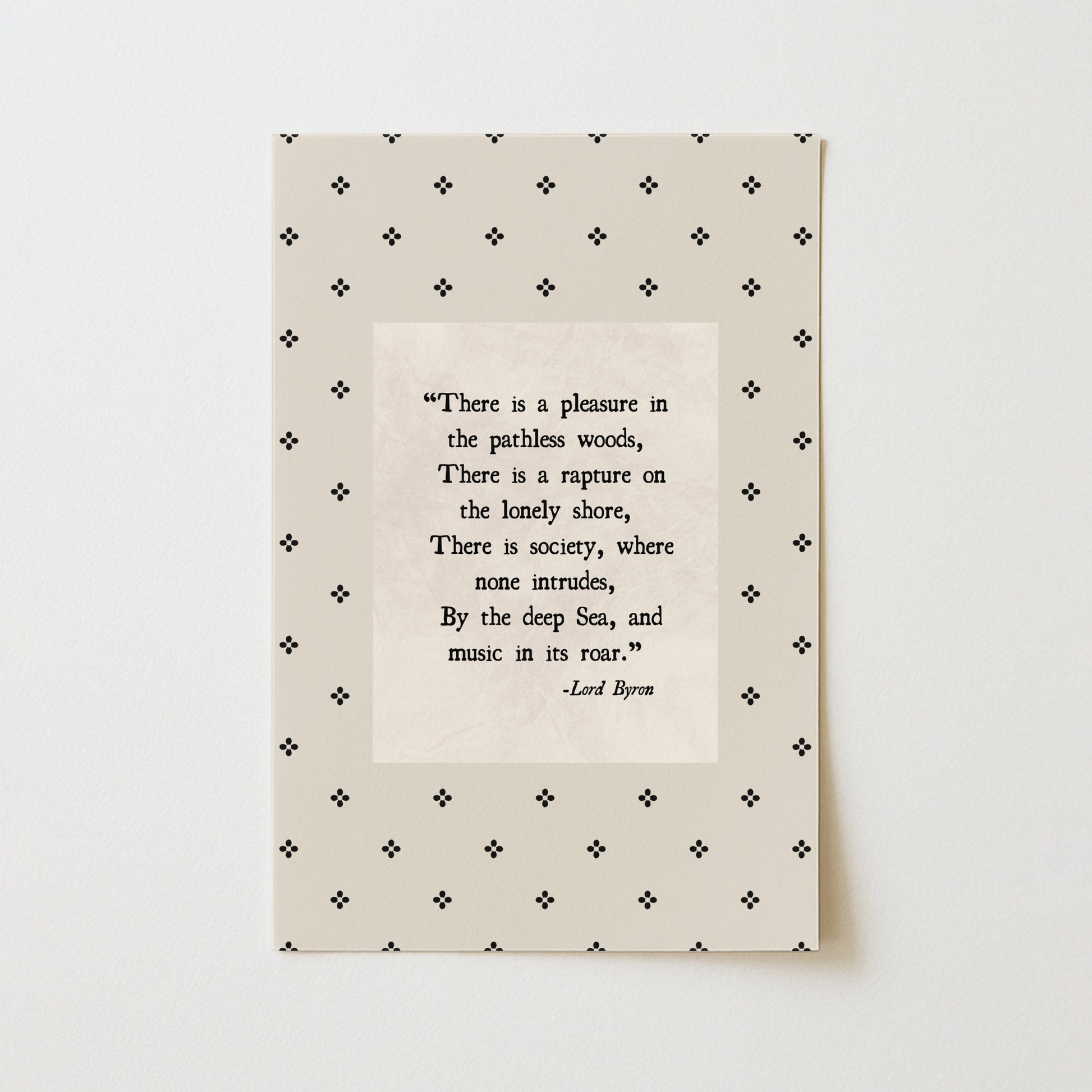 Lord Byron Quote Print – Literary Wall Art