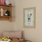 Mojito Green Stripes – Kitchen Wall Art