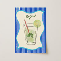 Mojito Cocktail Wall Art – Divertente poster stampabile per bevande da cucina