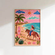 Pink Coastal Decor – Coastal Wall Art