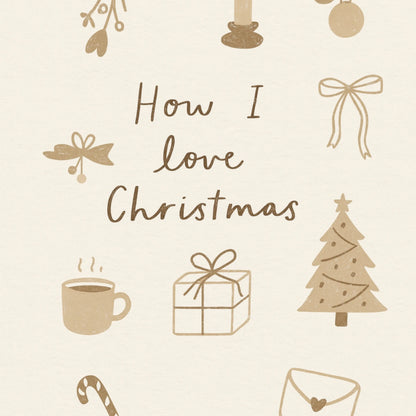 How I Love Christmas Wall Art
