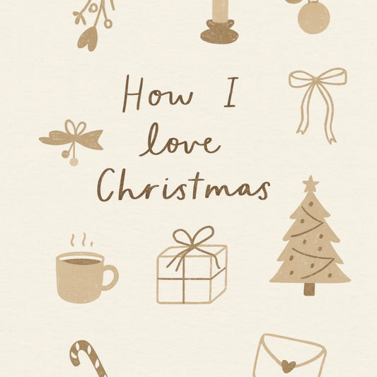 How I Love Christmas Wall Art