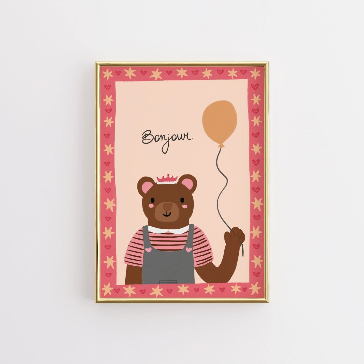 Décoration rose pour chambre d'enfant avec ballon