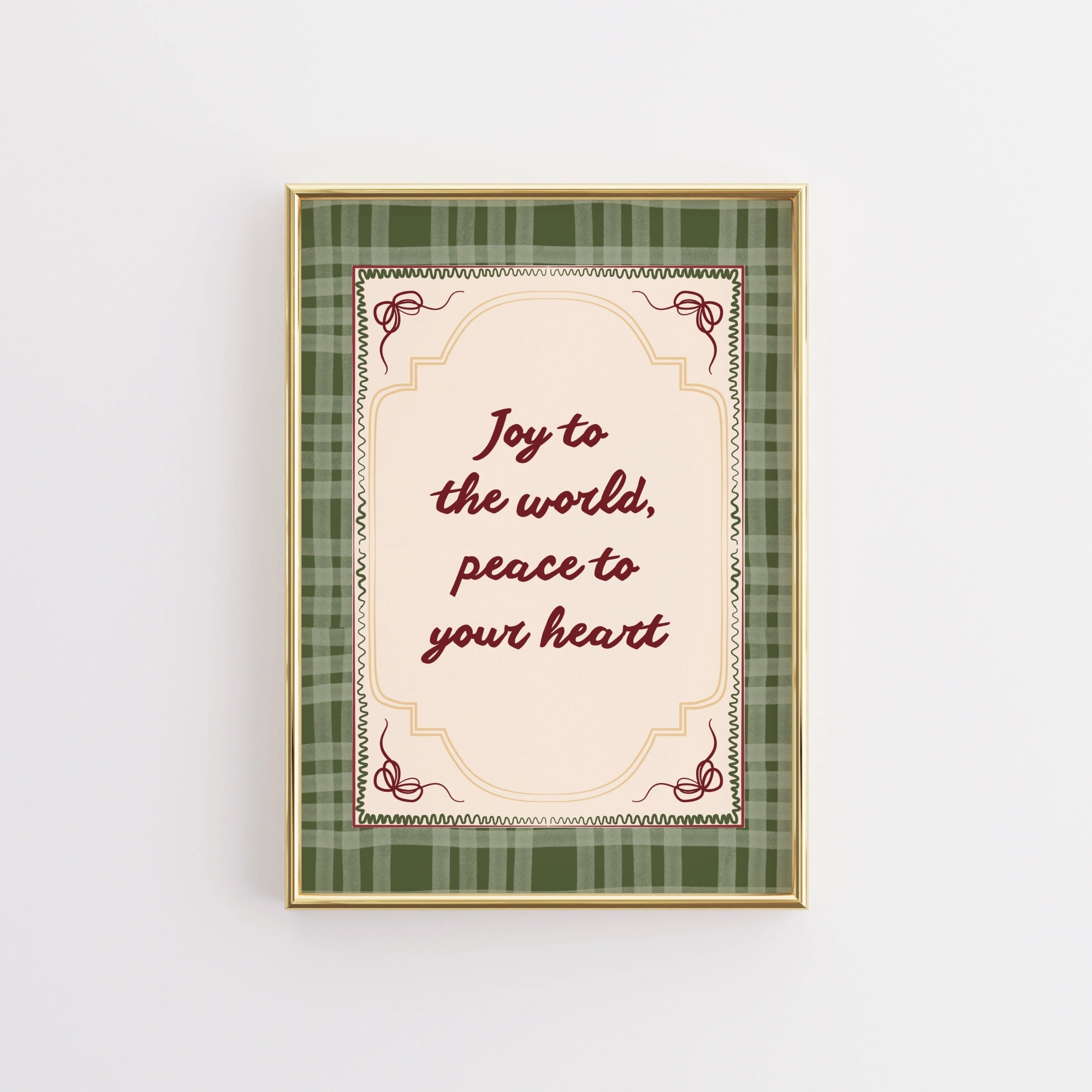 Vintage Christmas Typography Art