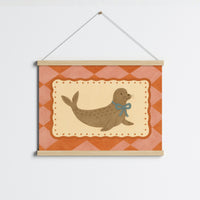 Seal Nursery Print - Cute Baby Seal Wall Art for Kids Room