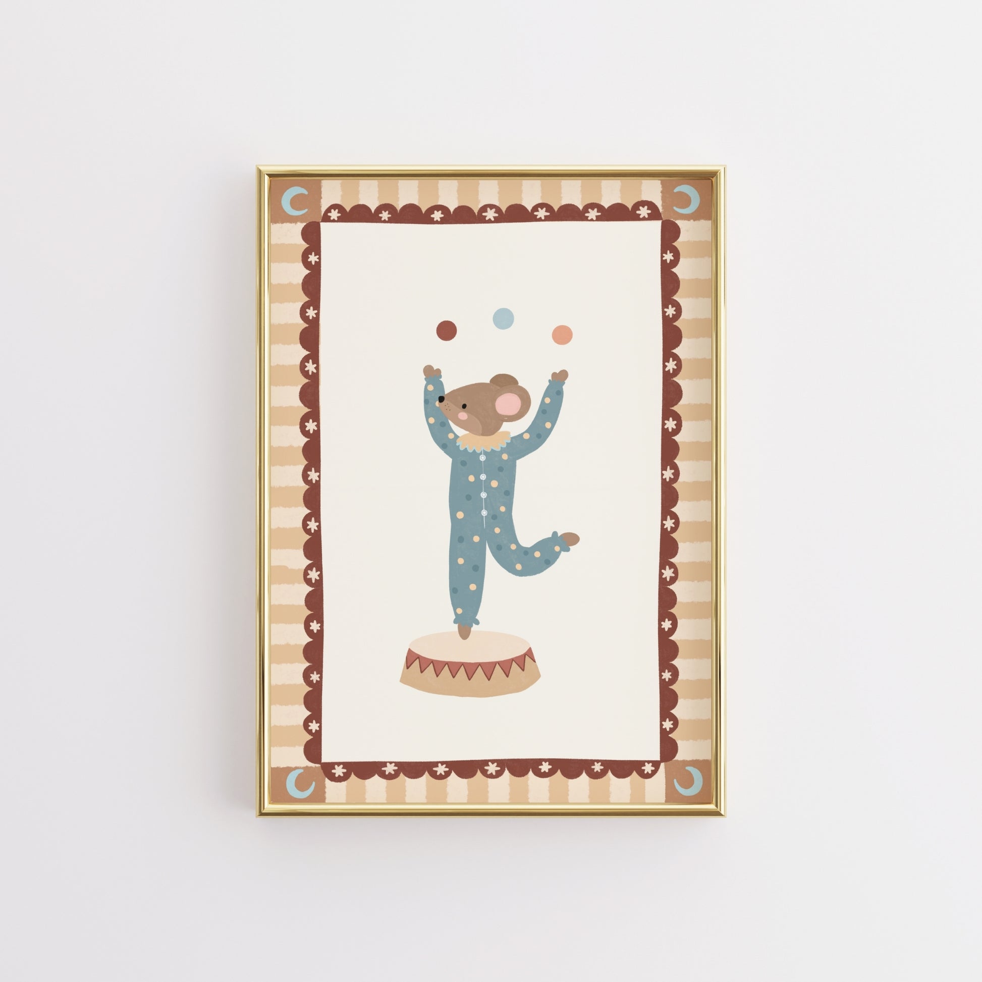 Vintage Circus Animal Print