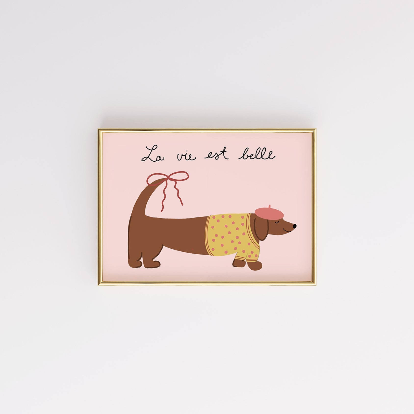 French Dog Wall Art