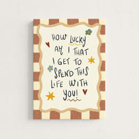 How Lucky Am I Nursery Canvas Print
