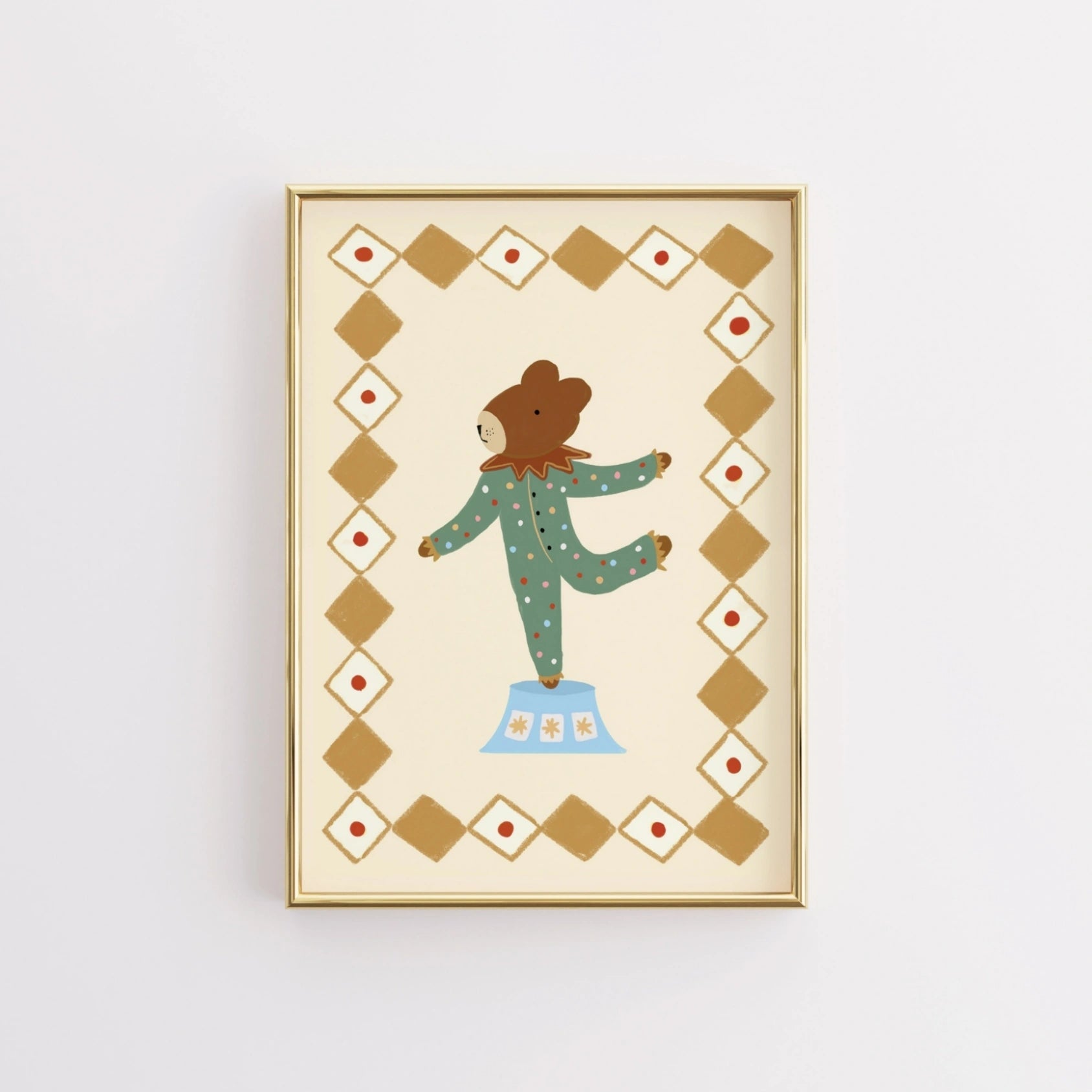 Stampa per bambini con orsi da circo