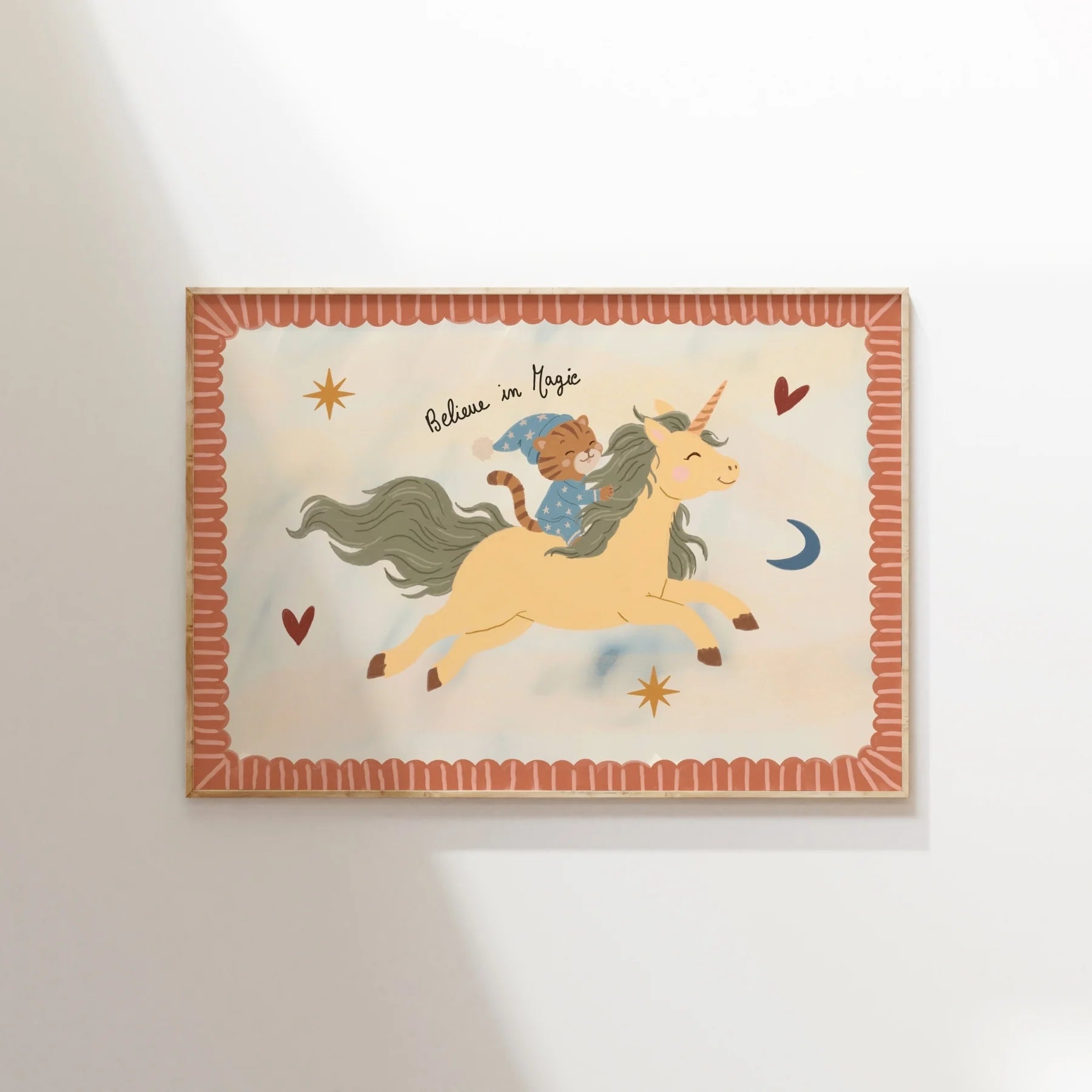 Little Tiger's Magical Ride – Nursery & Kids Wall Art