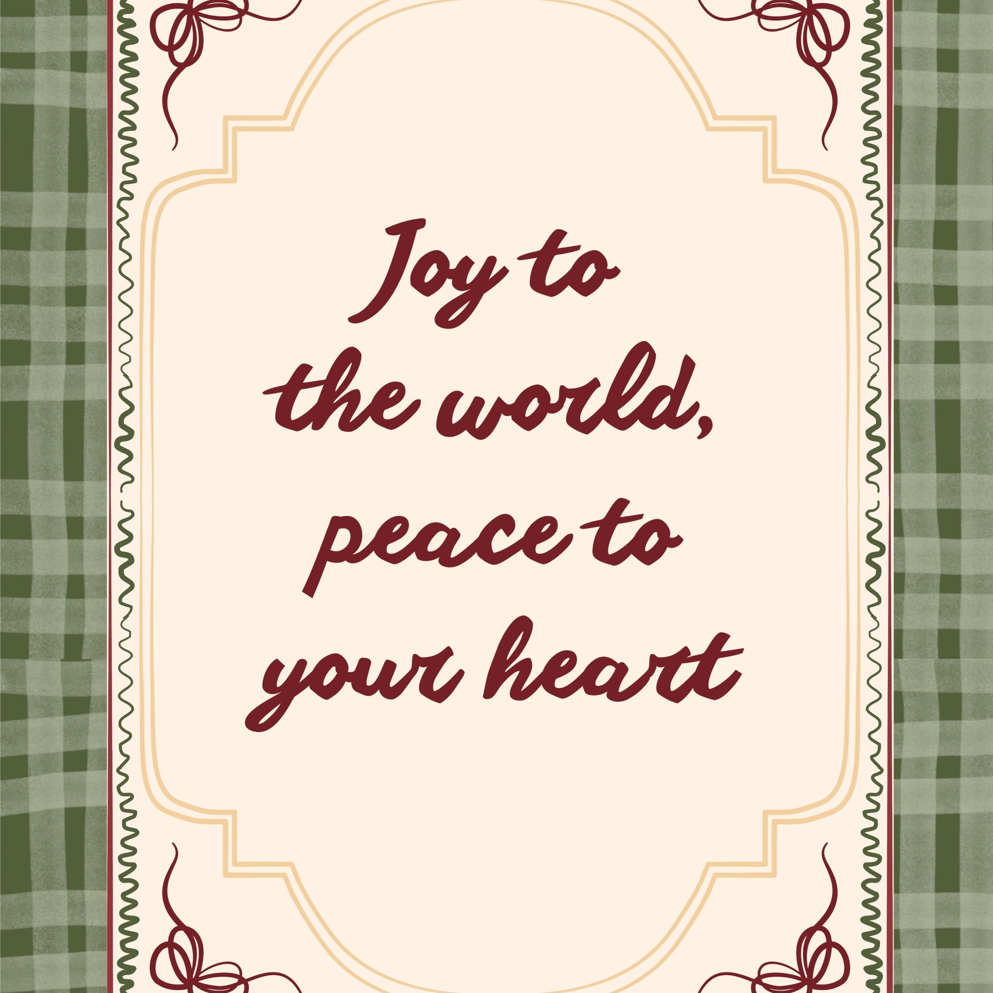 Vintage Christmas Typography Art