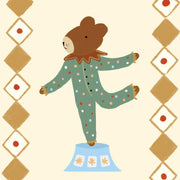 Circus Bear Performer – Arte mural para bebés y niños
