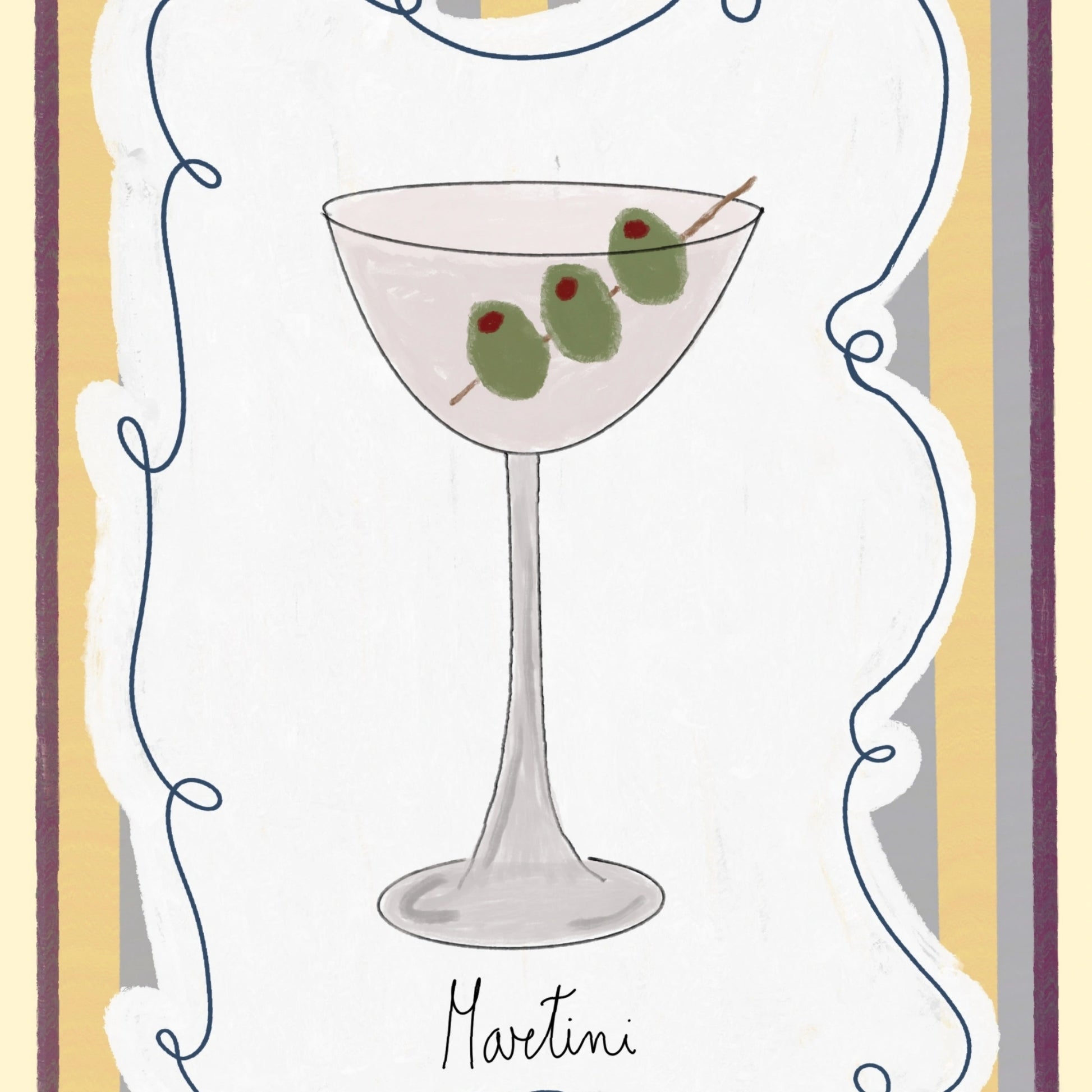 Decorazione murale per la tavola da pranzo italiana – Stampa di pasta, vino e cucina