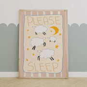 Please Sleep – Nursery & kids wall art
