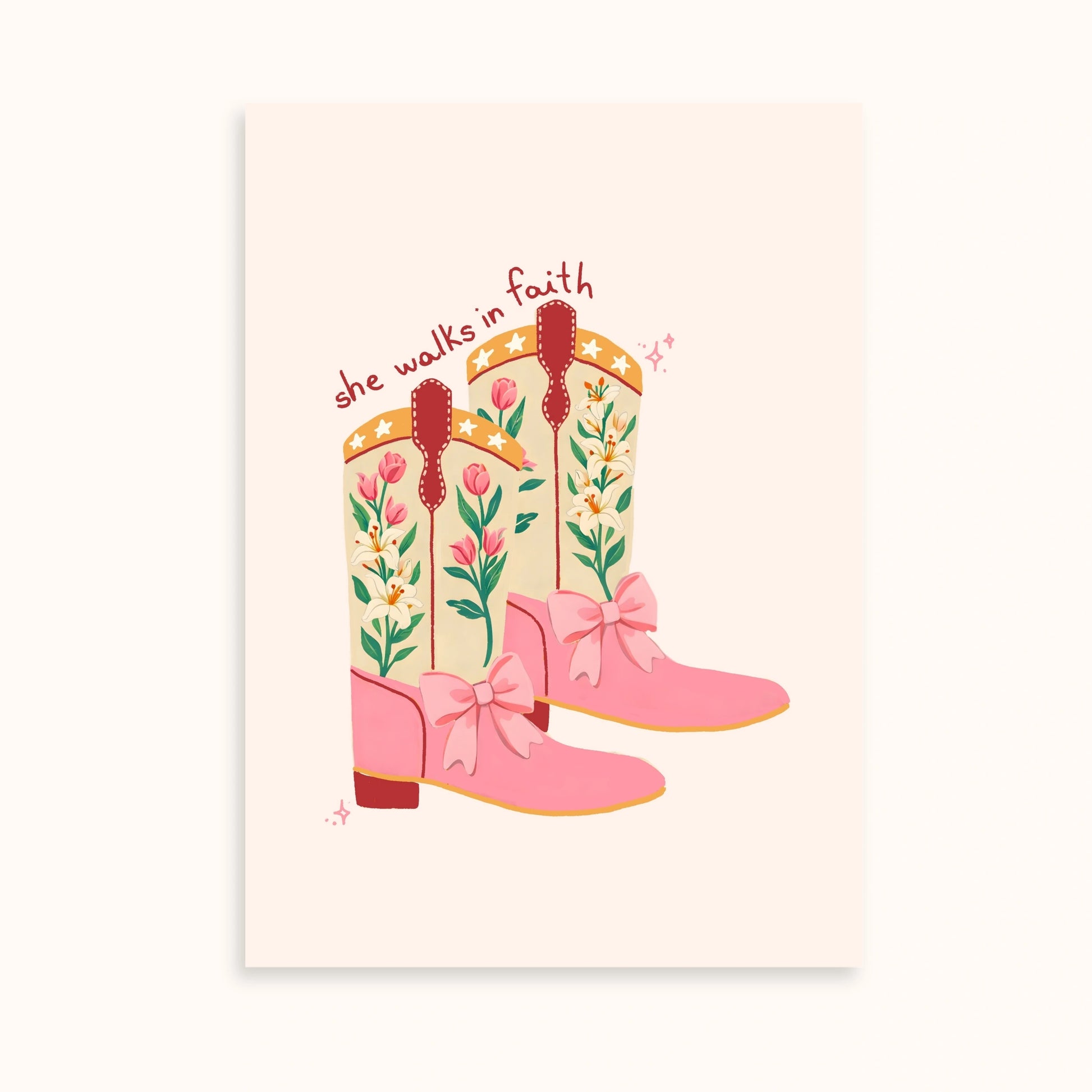 Christian Floral Set of 2 Prints