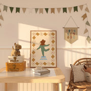 Circus Bear Performer – Arte mural para bebés y niños