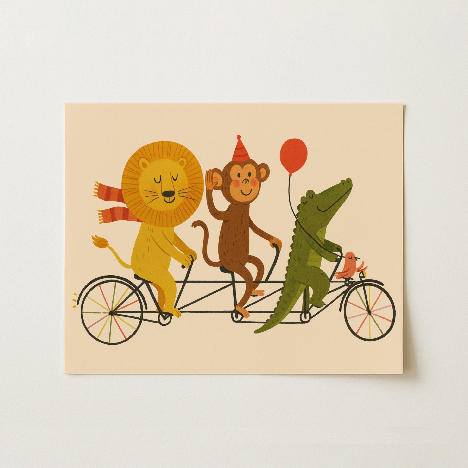 Paseo en Bicicleta con Amigos Animales