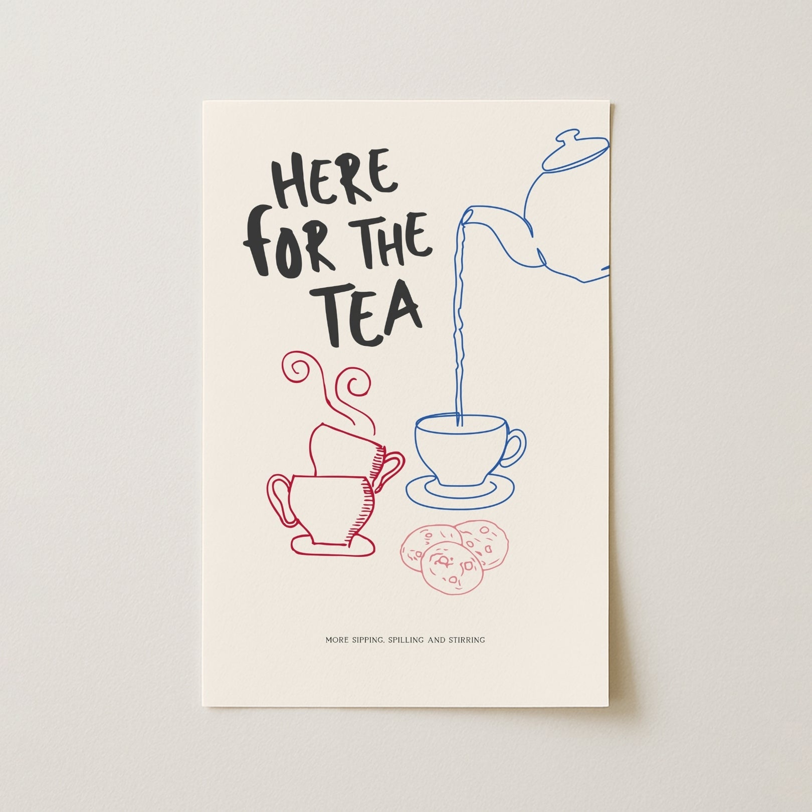 Tea Time Wall Art – Funny Kitchen Printable