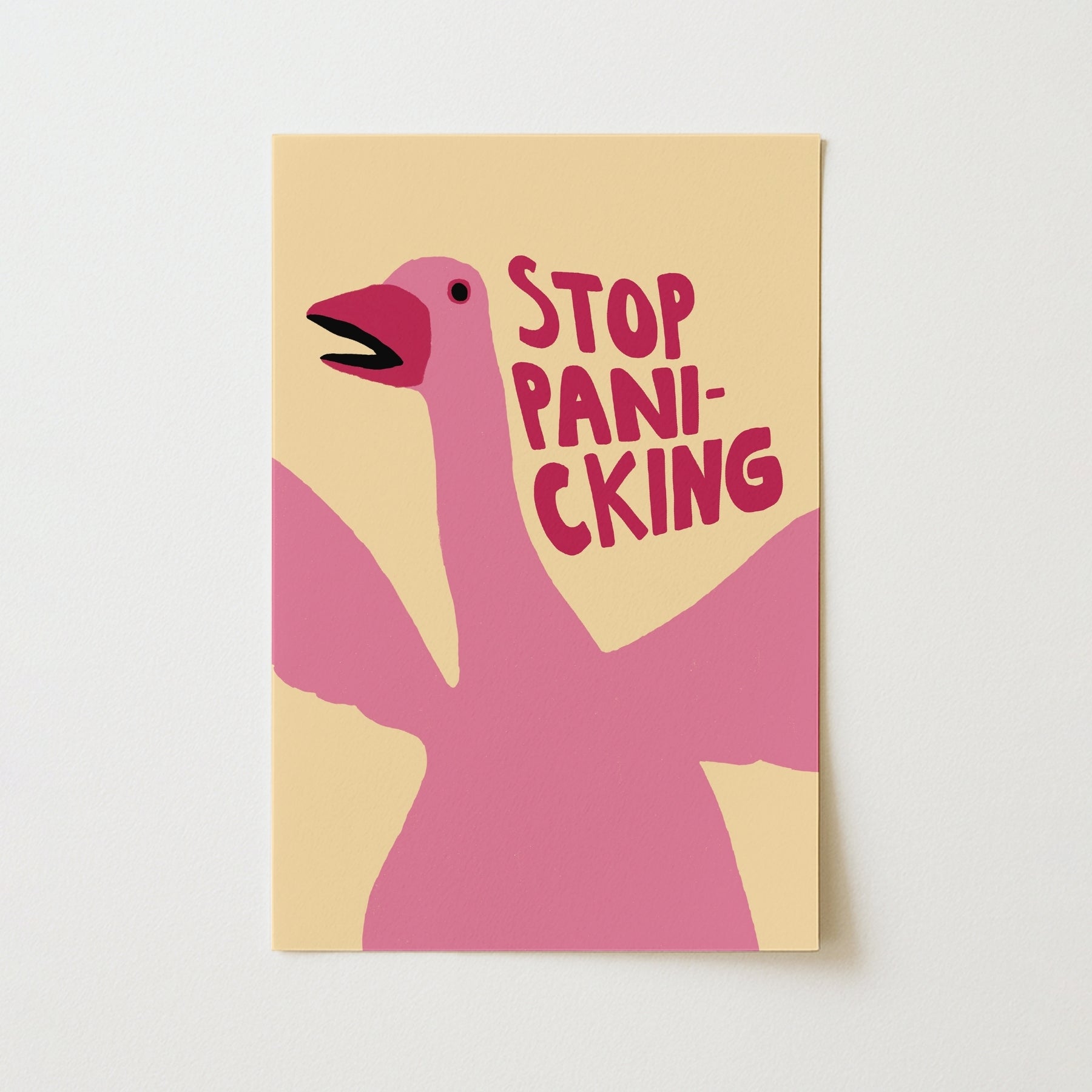 Stop Panicking Wall Art – Funny Goose Poste