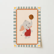 Basketball Elephant – Nursery & kids wall art