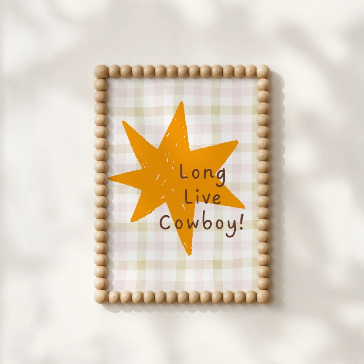 Long Live Cowboy Nursery Print - Western Kids Wall Art, Colorful Kids Decor