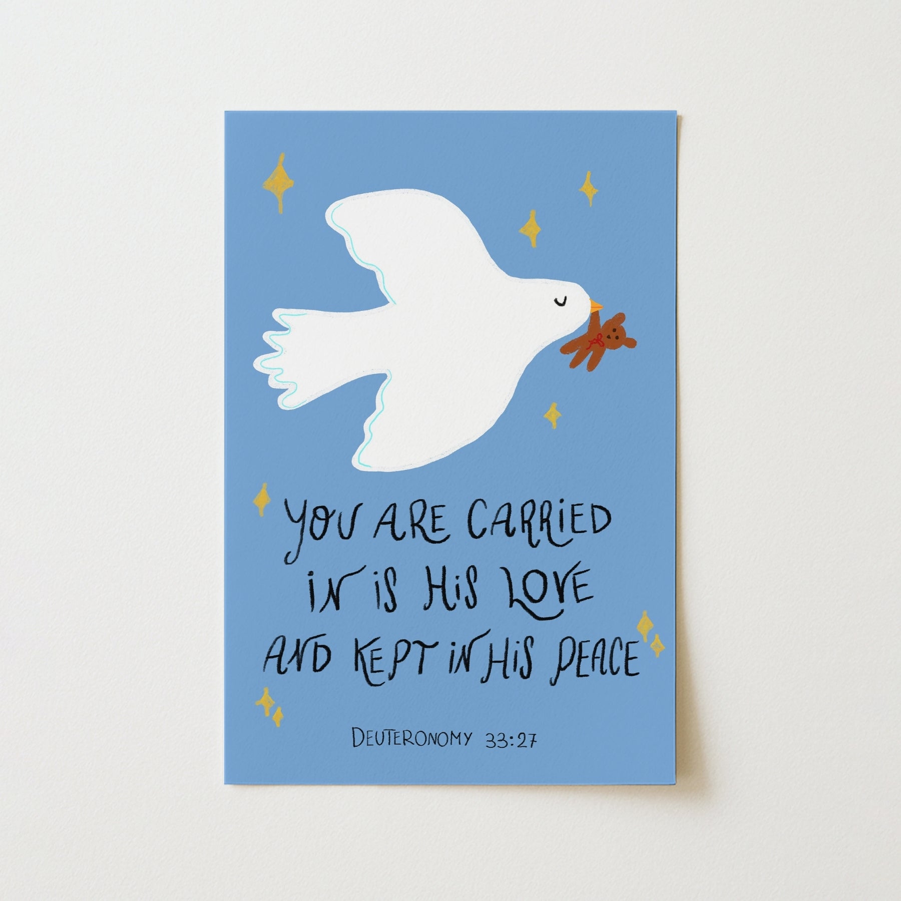 Dove Religious Nursery Poster
