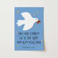 Dove Religious Nursery Poster