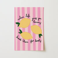 Lemon Bookish – Estampado Divertido de Lectura