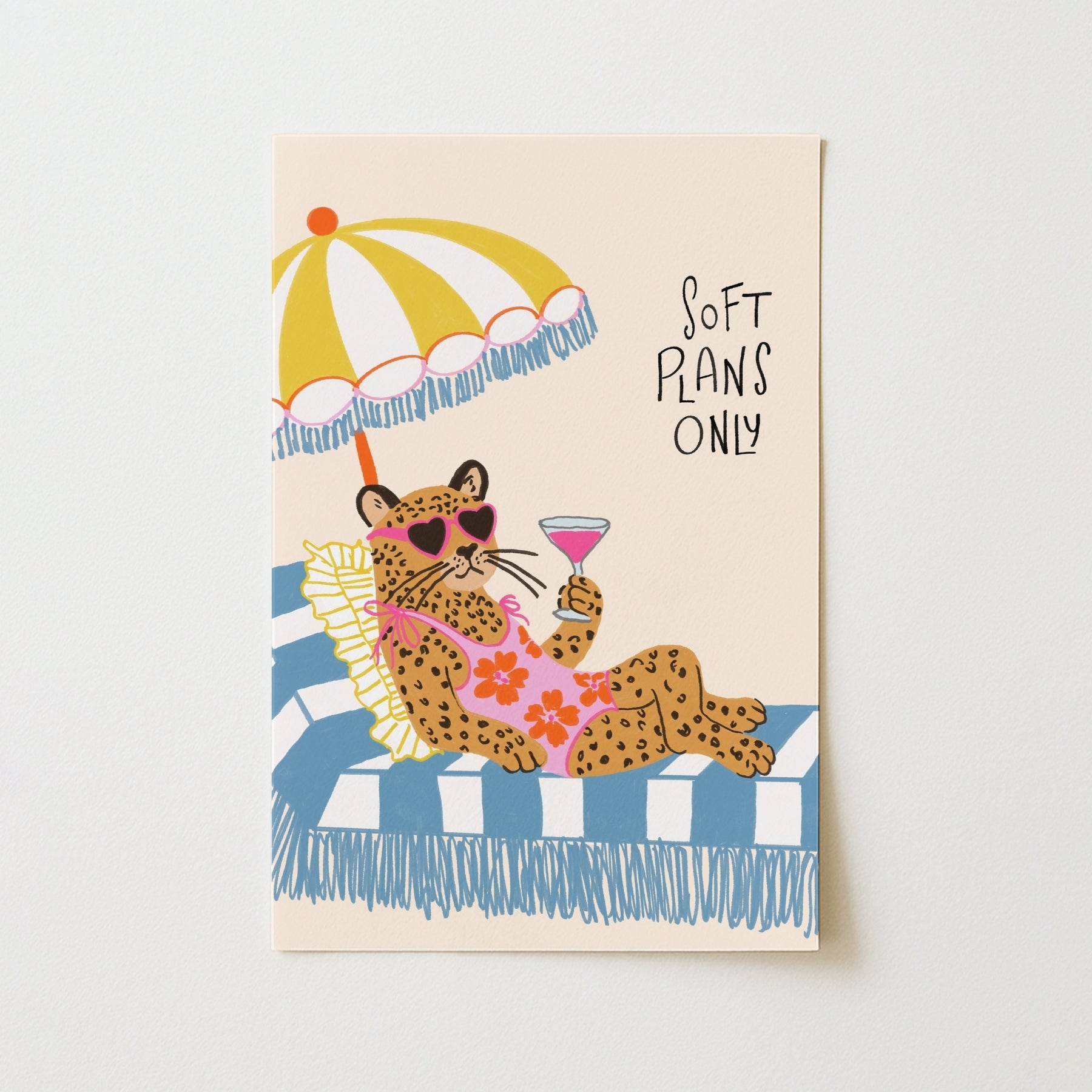Trendy Leopard Beach Print