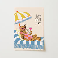 Trendy Leopard Beach Print