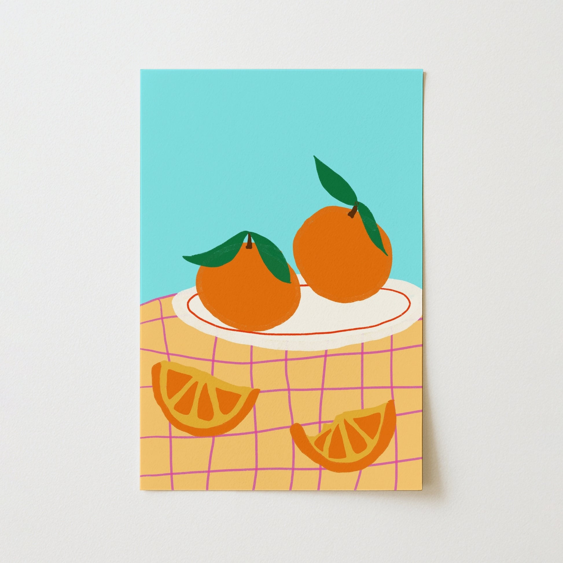 Orange Fruit Wall Art - Summer Citrus Print