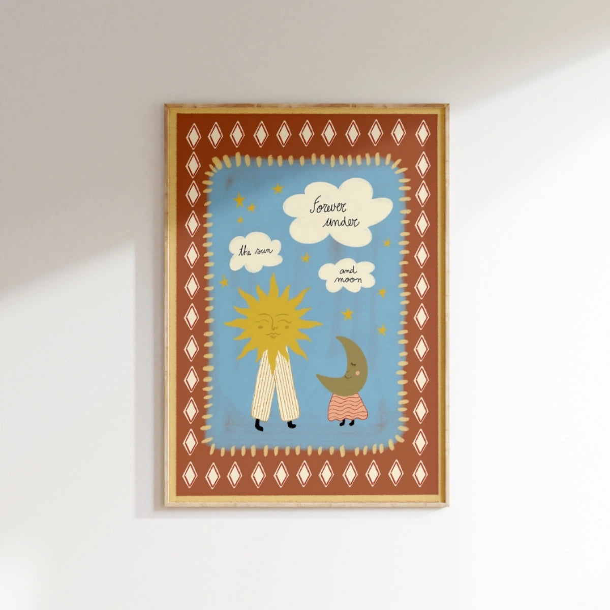 Sun and Moon Nursery Print, Christian Nursery Decor
