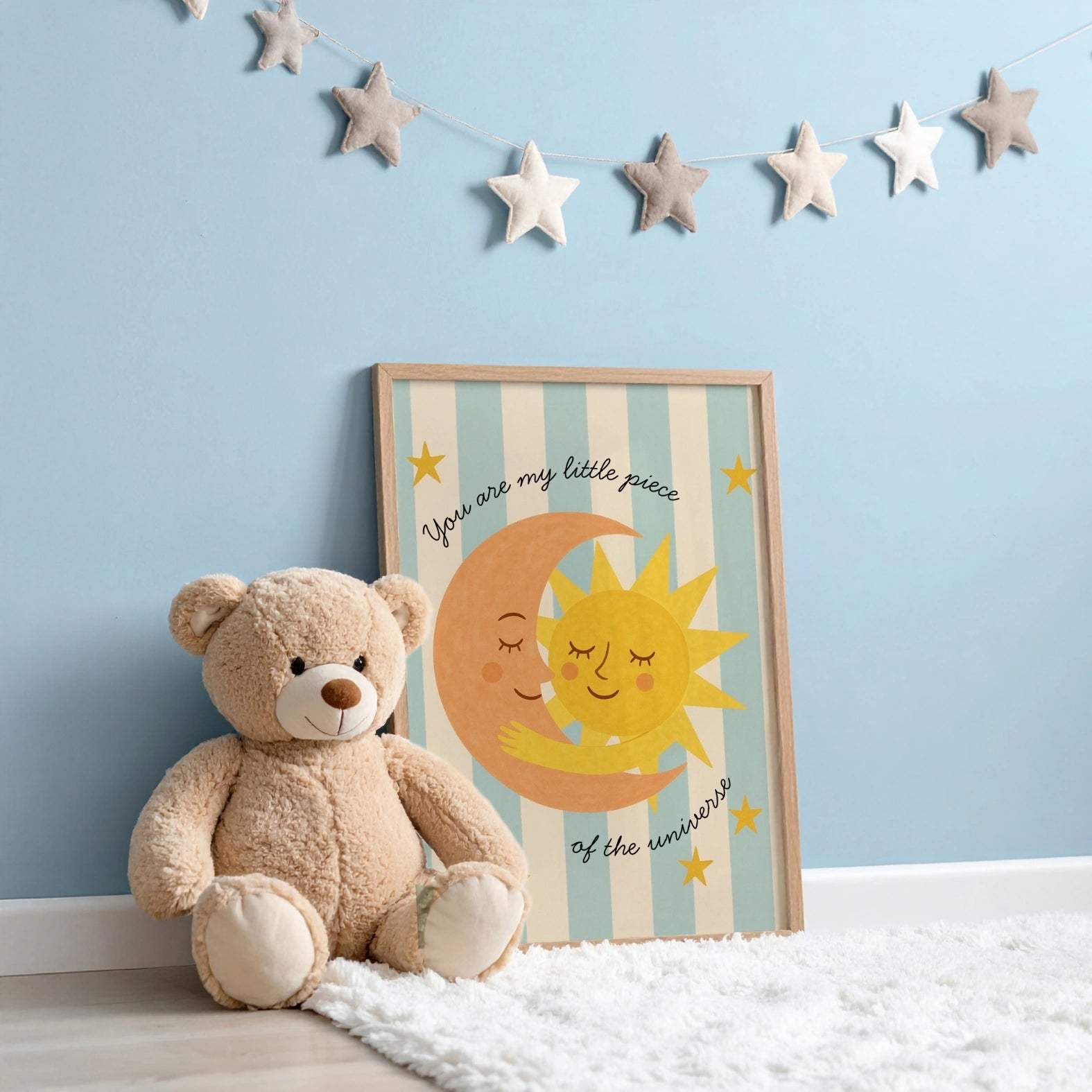 Sun and Moon Nursery Print
