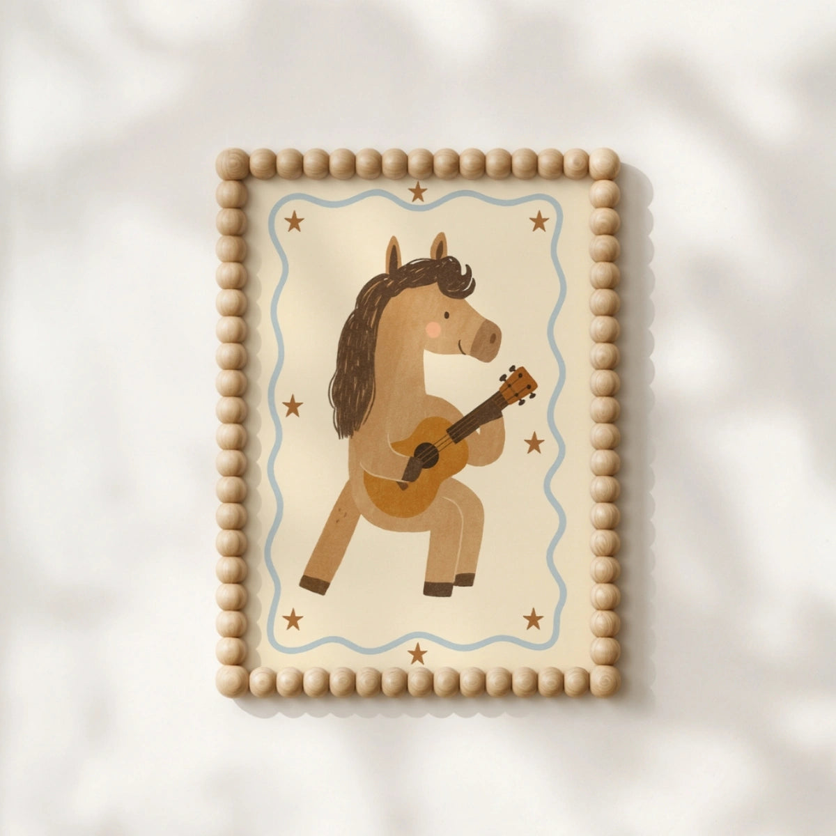 Stampa Cavallo con Chitarra per Asilo Nido, Decorazione Camera Bambino