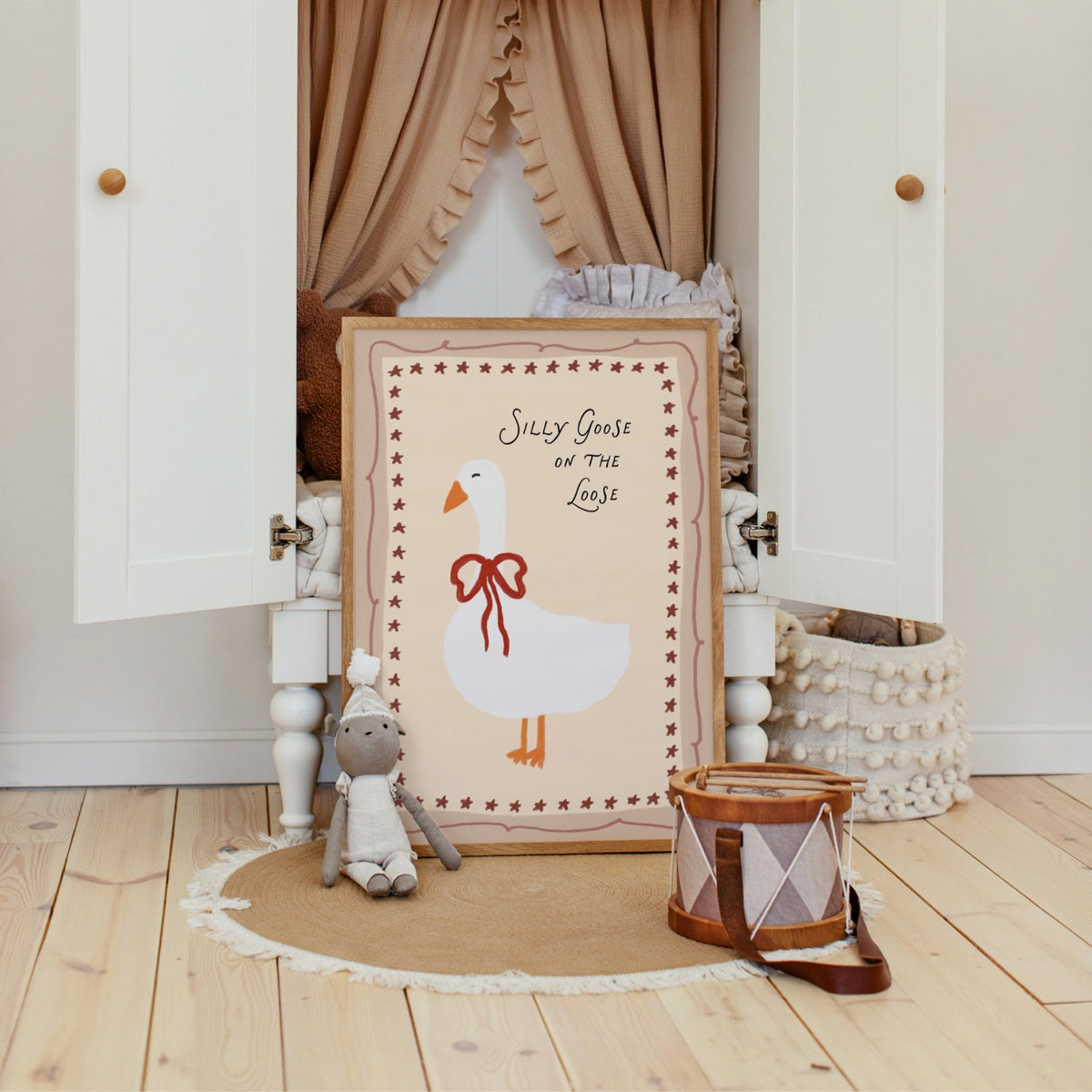 Silly Goose Wall Art, Whimsical Kids Decor – Wall Art Prints | Wallify