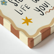 How Lucky Am I to Spend This Life with You – Nursery & Kids Canvas Wall Art