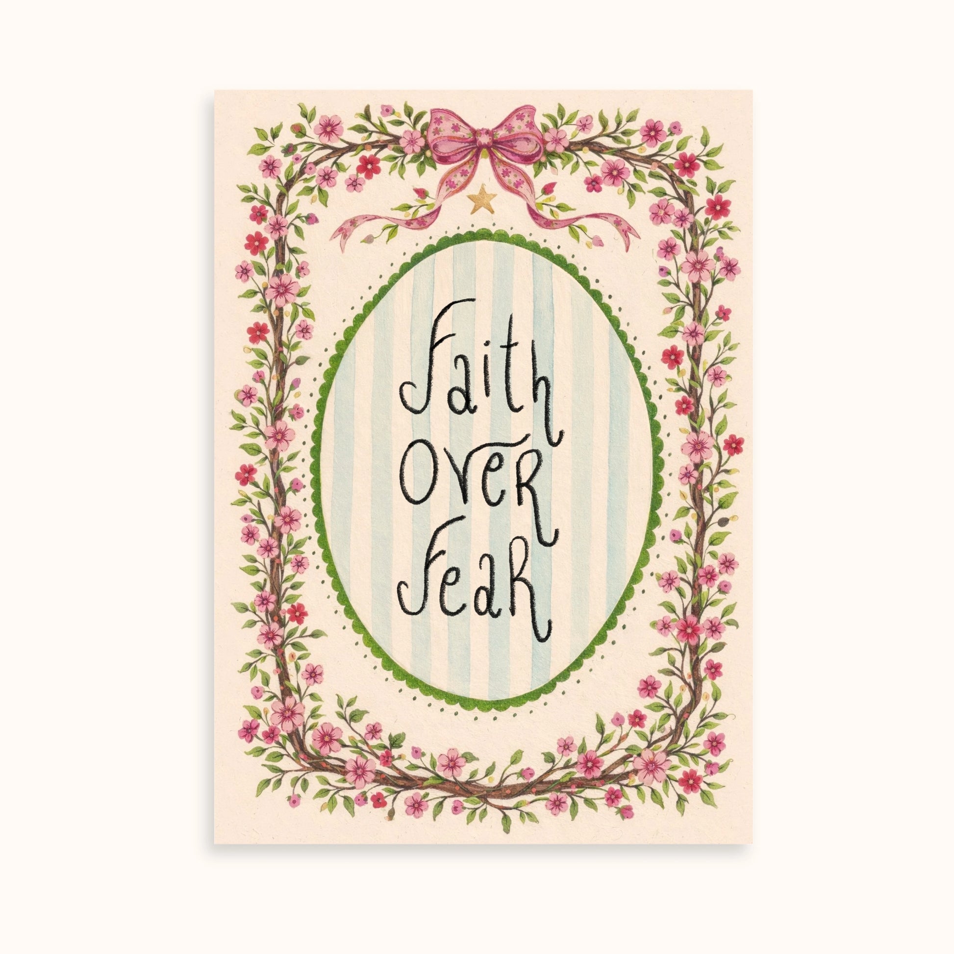 Christian Floral Set of 2 Prints