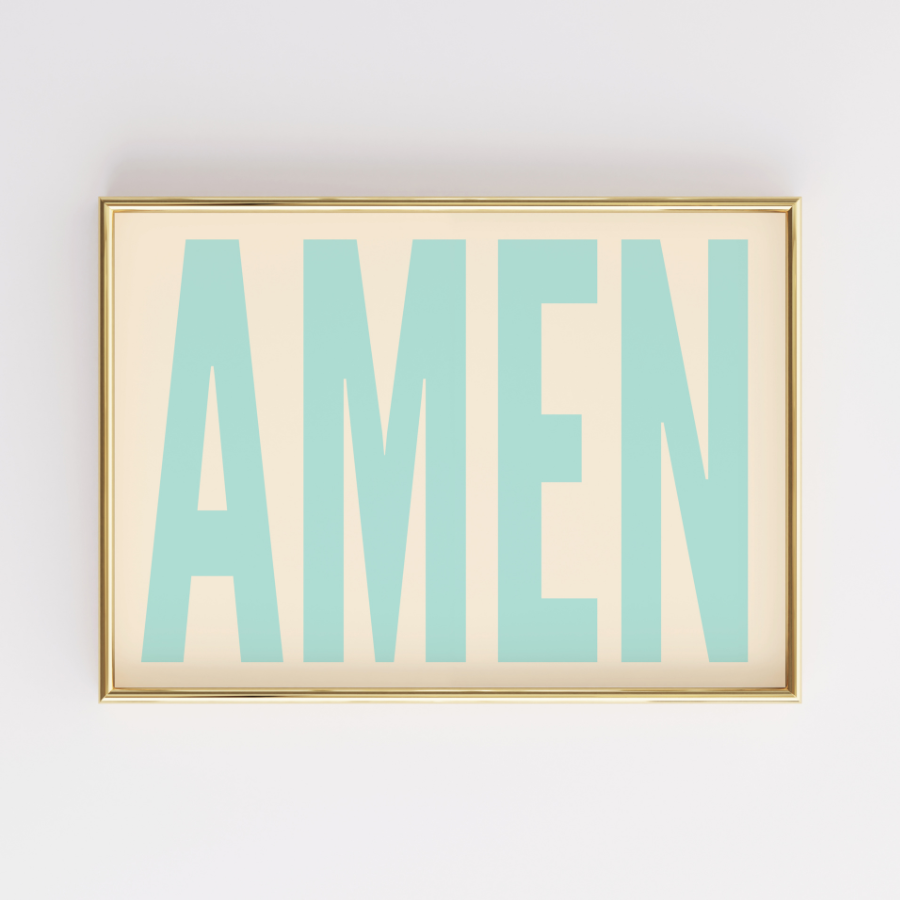 Amen Wall Art – Trendy Christian Home Decor