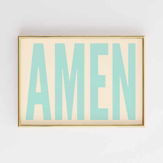 Amen Wall Art – Trendy Christian Home Decor
