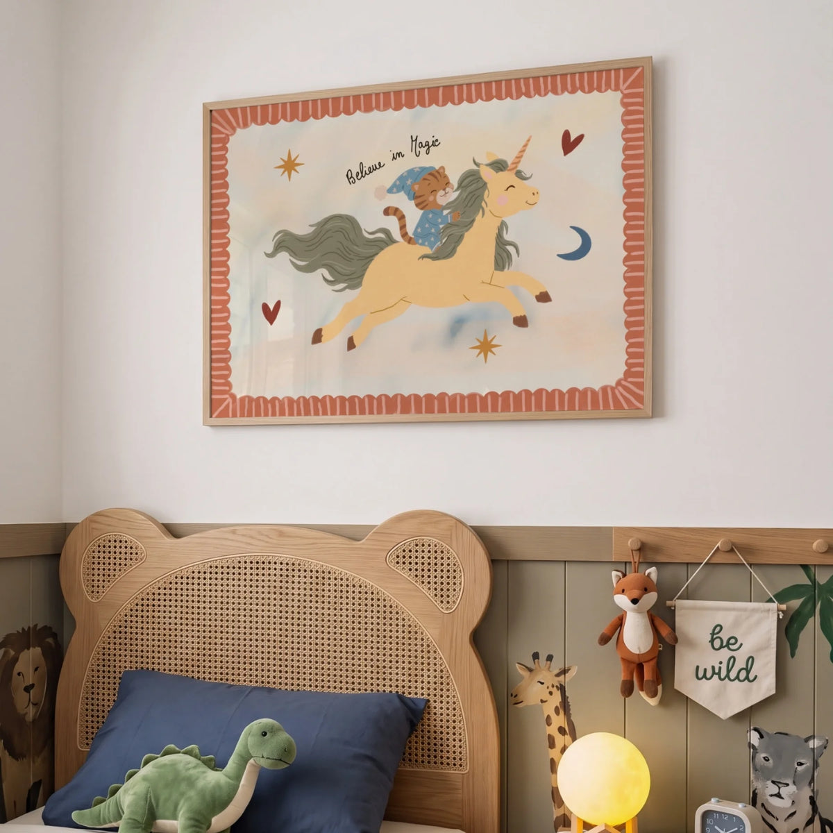 Little Tiger's Magical Ride – Nursery & Kids Wall Art