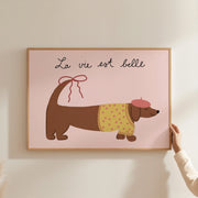 French Dog – Nursery & kids wall art