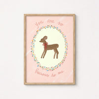 Vintage Deer Print