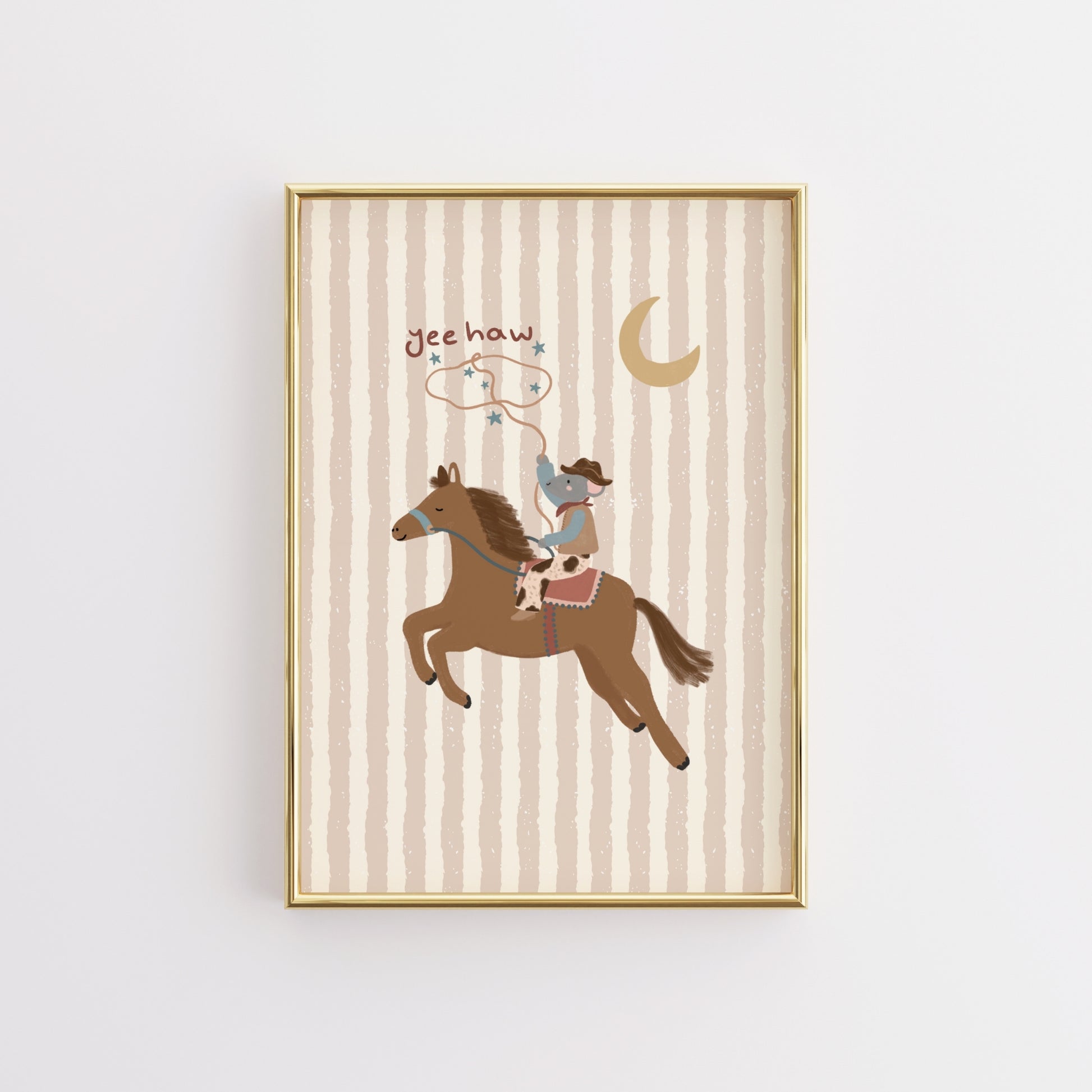 Yee Haw Cowboy Poster